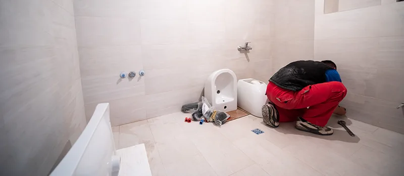 Basement Bathroom Shower Installation in Grimsby, Ontario