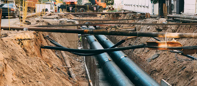Underground Drainage Pipe Replacement in Grimsby, ON